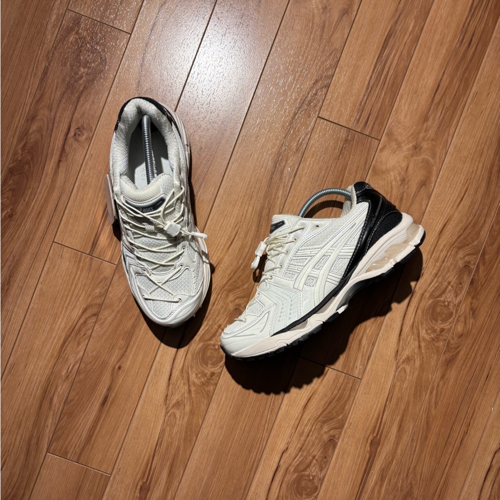 Asics White and Black Athletic Shoes